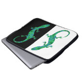 Green Gecko Laptopschutzhülle (Vorne Knopf)