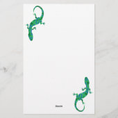 Green Gecko Magnetic Briefpapier (Rückseite)