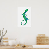 Green Gecko Poster (Küche)