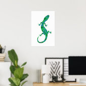 Green Gecko Poster (Heimbüro)