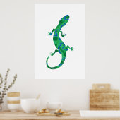 Green Gecko Poster (Küche)