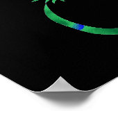 Green Gecko Poster (Ecke)