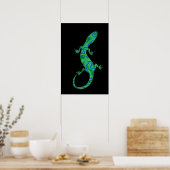 Green Gecko Poster (Küche)
