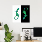 Green Gecko Poster (Heimbüro)