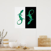 Green Gecko Poster (Küche)