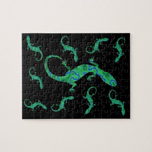 Green Gecko Puzzle (Horizontal)