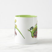 Green Gecko Tribal Lila Tasse (Zentrum)
