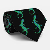 Green Geckos Krawatte (Gerollt)