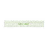 Green Geek Chic Binary Code Bands Einladungsbanderole (Flach)