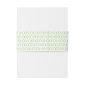 Green Geek Chic Binary Code Bands Einladungsbanderole (Rückseitenbeispiel)