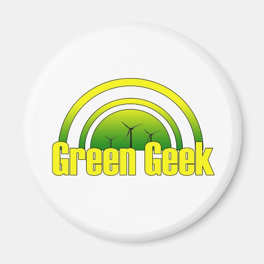 Green Geek - Magnet (Vorne)