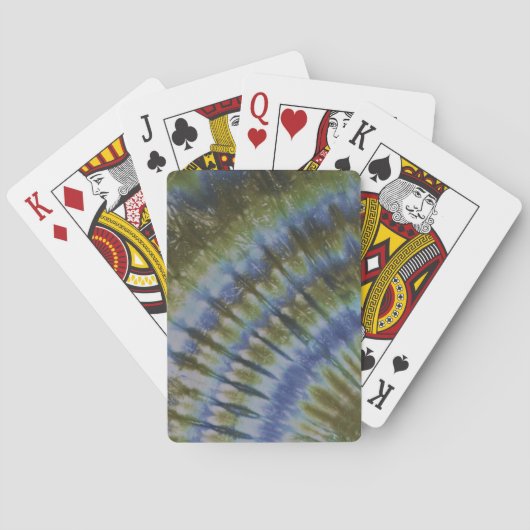 Green Gefärbte Krawatte Bicycle Playing Cards Spielkarten (Rückseite)