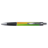 Green gelb orange simple minimal.custom.add your y kugelschreiber (Rückseite)