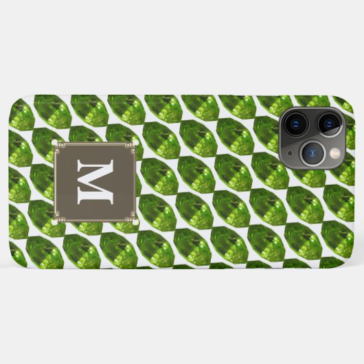 Green Gemstone iPhone Fall Marquise faceted Case-Mate iPhone Hülle (Rückseite (Horizontal))