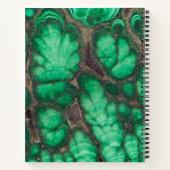 Green Gemustert Malachite Notizblock (Rückseite)