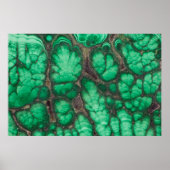 Green Gemustert Malachite Poster (Vorne)