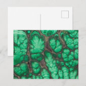 Green Gemustert Malachite Postkarte (Vorne/Hinten)