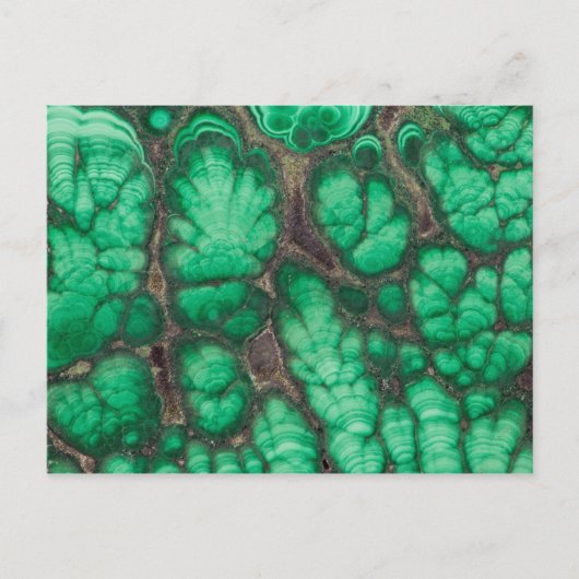 Green Gemustert Malachite Postkarte (Vorderseite)