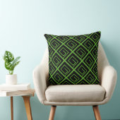 Green Geo Black Kissen (Stuhl )