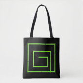 Green Geo Black Tasche (Vorderseite)