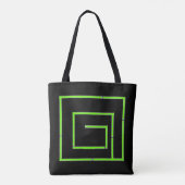 Green Geo Black Tasche (Rückseite)
