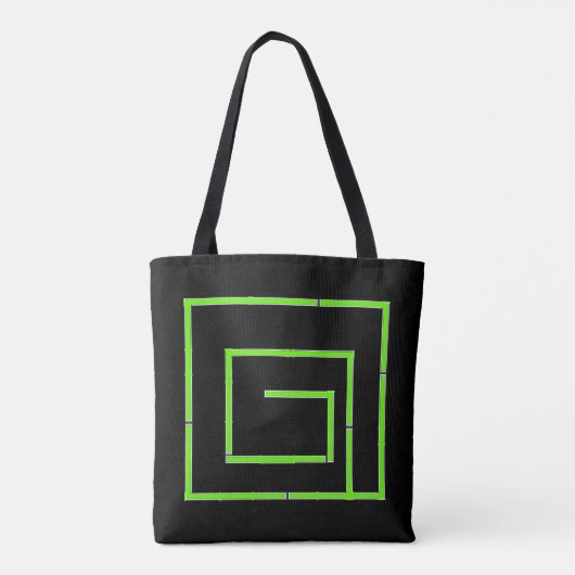 Green Geo Black Tasche (Rückseite)