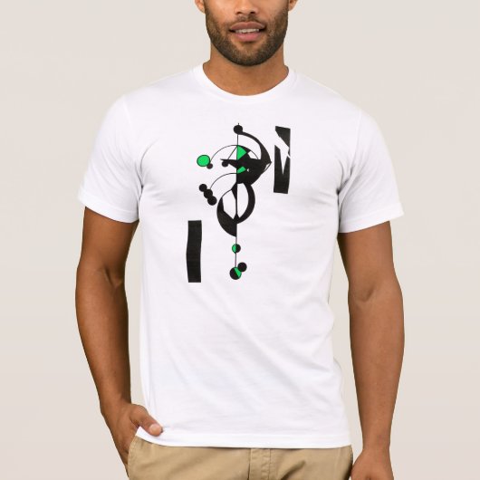 Green Geo Design Men-T - Shirt (Vorderseite)
