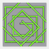 Green Geo Gray Tapete (Vorderseite)