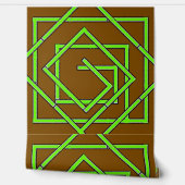 Green Geo Pale Brown Tapete (Abrollen)