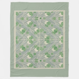 Green Geometric 1915 Hannah Borger Overbeck Fleecedecke