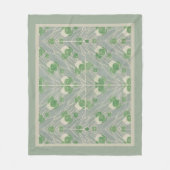 Green Geometric 1915 Hannah Borger Overbeck Fleecedecke (Vorderseite)