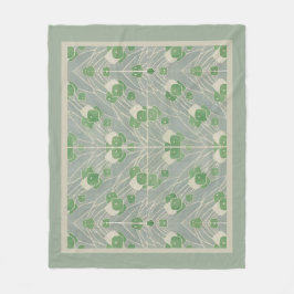 Green Geometric 1915 Hannah Borger Overbeck Fleecedecke