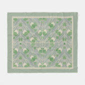 Green Geometric 1915 Hannah Borger Overbeck Fleecedecke (Vorderseite (Horizontal))
