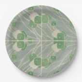 Green Geometric 1915 Hannah Borger Overbeck Pappteller (Vorderseite)