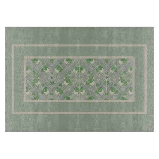 Green Geometric 1915 Hannah Borger Overbeck Schneidebrett (Vorderseite)