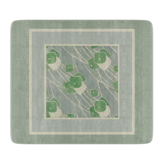 Green Geometric 1915 Hannah Borger Overbeck Schneidebrett (Vorderseite)