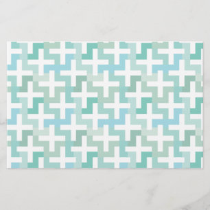 Green Geometric Briefpapier