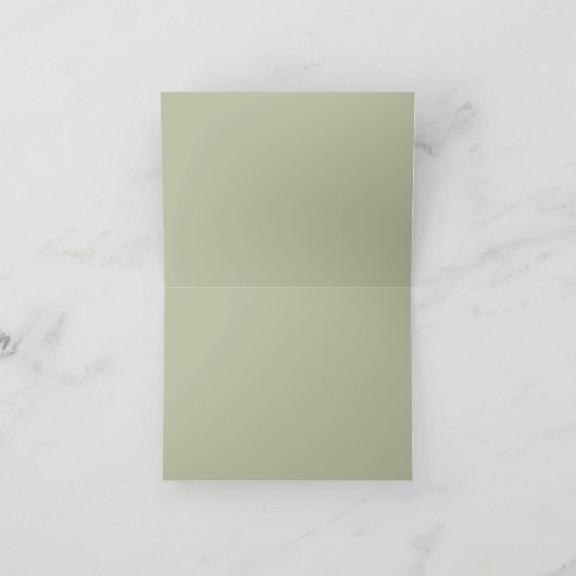 Green Geometric Dankeschön Karte (Innenseite)