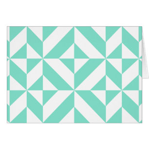 Green Geometric Deko Cube Muster