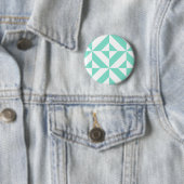 Green Geometric Deko Cube Muster Button (Beispiel)