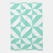 Green Geometric Deko Cube Muster Küchentuch (Vertikal)