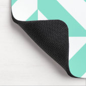 Green Geometric Deko Cube Muster Mousepad (Ecke)