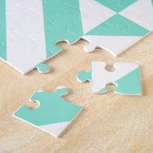 Green Geometric Deko Cube Muster Puzzle (Seite)