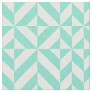 Green Geometric Deko Cube Muster Stoff