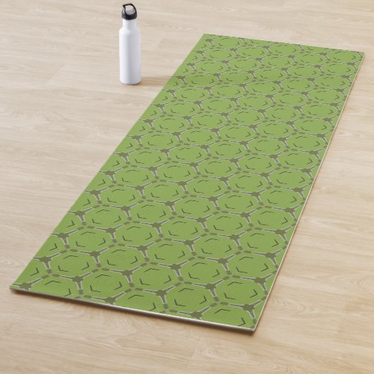 Green Geometric Design Yogamatte (Beispiel)