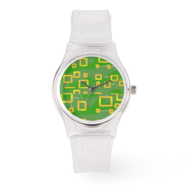 Green Geometric eWatch Armbanduhr (Vorderseite)