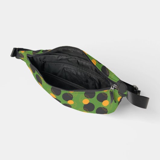 Green Geometric Fanny Pack Bauchtasche (Offen)