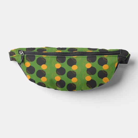Green Geometric Fanny Pack Bauchtasche (Ablage )