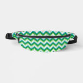 Green Geometric Fanny Pack Bauchtasche (Vorderseite)