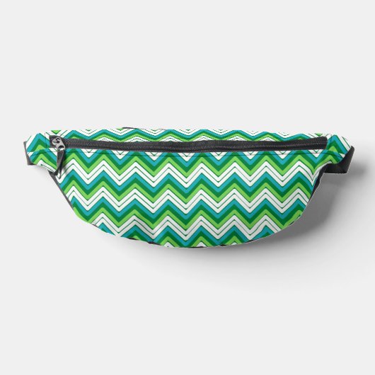 Green Geometric Fanny Pack Bauchtasche (Ablage )